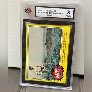 1977 Star Wars #176 Luke Skywalkers Dream KSA 8 FRESHLY GRADED NOT PSA